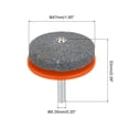 thumbnail image 2 of Cortacésped Cuchilla Afilador, 3uds Universal Corindón Cortacésped Cuchilla Amoladora Piedra Rueda para Césped Cortadora Eléctrico Taladro Manual Taladro, Naranja, 2 of 7