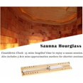 thumbnail image 4 of 15 Minute Wooden Sand Timer for Sauna, Steam Shower, White Sand, with 2 Screws, Compatible with Sauna Accessories, 4 of 5