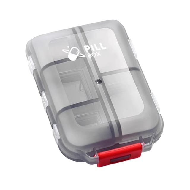 Pill Organizer Large Capacity with 10 Compartments Pill Box Portable Independent Lids Container for Travel And Gym