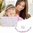 thumbnail image 3 of Langgg 1200 Pcs White Beads with Letters 7mm Acrylic Alphabet Beads A-Z Beads for DIY Jewelry Making Necklaces Bracelets Handmade Gift, 3 of 6