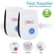ASKITO Ultrasonic Pest Repeller Electronic Plug in Sonic Repellent pest Control for Bugs Mice Insects Spiders Mosquitoes 1-8pcs