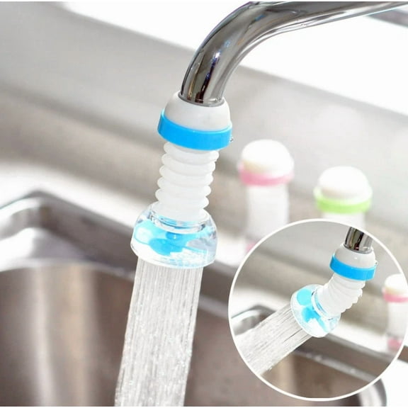 ZYLER- 3Pcs Adjustable Flexible Splash-Proof Tap Head Kitchen Faucet Water Filter