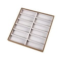 thumbnail image 3 of Bandeja para gafas, bandeja expositora de gafas, caja organizadora portátil, caja de almacenamiento para colgante de cuentas, collar, pulsera, tienda 12 pares Fernando Estuche para guardar gafas de sol, 3 of 7