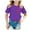 Purple, variant on Godom Girls' Tees Short Sleeve Crewneck T-Shirt Tee Girls' Summer T Shirts