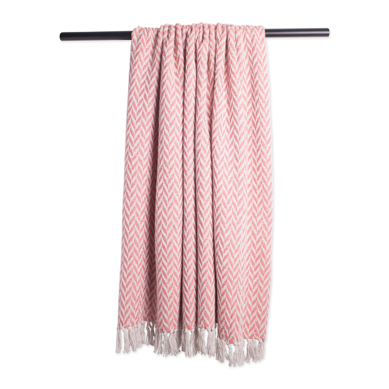 Blush Pink Zig-Zag Throw