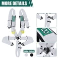 thumbnail image 2 of Arnés de seguridad BESTZHEYU SFI 5-Point Racing con almohadillas, 2 of 7