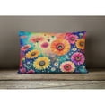 thumbnail image 3 of Carolines Treasures DAC1436PW1216 16 x 12 in. Unisex Gerbera Daisies in Color Fabric Decorative Pillow, 3 of 4