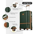 thumbnail image 4 of Joyway 3-Piece Carry-On Luggage Set with Spinner Wheels TSA Lock, Lightweight Hardshell Set, 4 of 8