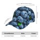 thumbnail image 2 of Balery Fresh Blueberries Gorra de béisbol de tamaño ajustable para correr, entrenar y actividades al aire libre. Gorra de papá para todas las estaciones., 2 of 6