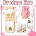 thumbnail image 5 of 2/1pcs Tooth Fairy Door Hanger Kit Tooth Fairy Holder Bag With Money Slot Keepsake Bottle Velvet Pouch for Lost Teeth Boy Girl Tooth Fairy Pick Up And Drop Off Wooden Kids Milk Teeth Encourage Gift, 5 of 9