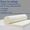 thumbnail image 4 of Onetan ,1",2" & 3" Foam Topper, Adds Comfort to Mattress. - White Full - 1 Inch, 4 of 5
