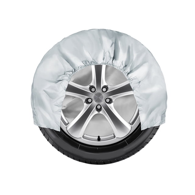 stanreset 4 Pieces Car Tire Cover Vehicle Wheel Protector for Weatherproof Sleeve Black 82x30cm