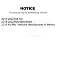thumbnail image 2 of Transit Auto Rear Disc Brake Rotors and Ceramic Pads Kit for Car Kia Rio Hyundai Accent K8T-102073, 2 of 11