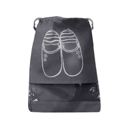 

Sorrowso Non-Woven Drawstring Shoe Storage Bag Dustproof Waterproof Portable