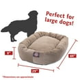 thumbnail image 5 of Majestic Pet Villa Velvet Bagel Pet Bed for Dogs, Calming Dog Bed Washable, Large, Pearl, 5 of 5
