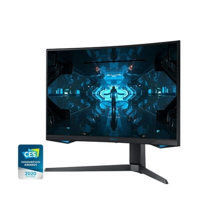 Samsung - Odyssey G7 27" LED Curved QHD FreeSync and G-SYNC Compatible Monitor with HDR (DisplayPort, HDMI) - Black