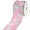 Pink, variant on HOMEFORD Wrapped Christmas Gifts Faux Linen Wired Ribbon, 2-1/2-inch, 10-yard, White