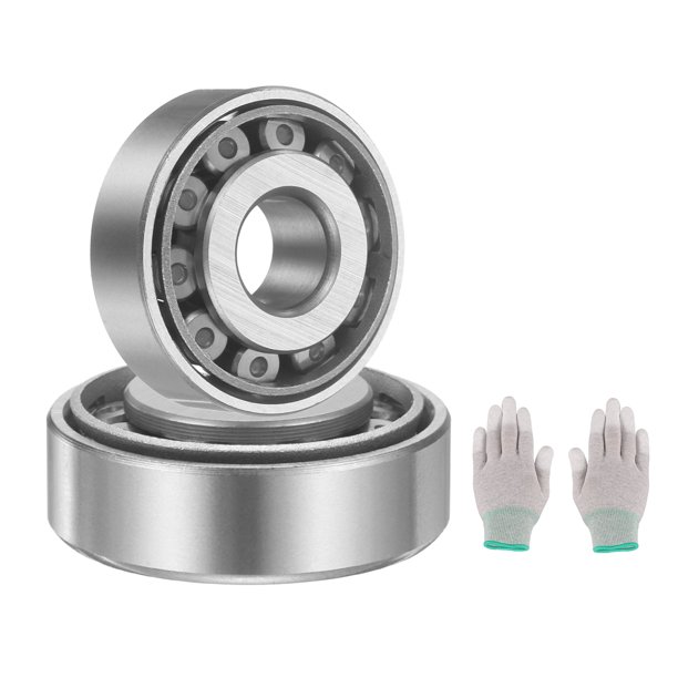 Juego de 2 rodamientos cónicos 30200, cono y copa, diámetro del agujero de 10 mm x diámetro exterior de 30 mm x ancho de 10.25 mm, juego de rodamientos de acero para ruedas con guantes