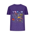 thumbnail image 2 of Shorts pour Femmes, Blouses pour Femmes, Blouses Imprimées Fleurs pour Femmes Manches Courtes Col Rond Haut, 2 of 4