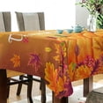 thumbnail image 3 of Coolnut Thanksgiving Pumpkin Tablecloth, Waterproof Washable Polyester Square Table Cover, Durable Tablecloth for Kitchen Dining Table Party Decor, 60"X 108", 3 of 7