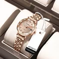 thumbnail image 2 of POEDAGAR Women Watches Fashion Rose Gold Steel Quartz Watch Waterproof Luminous Week Date Swiss Brand Ladies Wristwatch Bracelet, 2 of 8