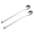 thumbnail image 2 of 304 Stainless Steel Long Handle Spoon, 2-pack Polished Mirror Finish Stirring & Mixing Utensils, Non-slip Grip & Dishwasher Safe for Easy Use, Ideal for Cooking, Coffee, and Youngster Food, 2 of 9