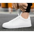 thumbnail image 5 of Men's Fashion Sneakers White Shoes for Men Casual Breathable Shoes, 5 of 7