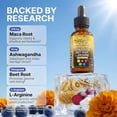 thumbnail image 4 of Clean Nutra organic Maca root liquid drops, containing Indian ginseng and fenugreek, are a liquid multivitamin suitable for both men and women 60ml(1PC), 4 of 5