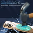 thumbnail image 5 of Ancove for iPhone 16 Pro Max Hard PC Crystal Slim Clear Case, [Not Yellowing] [Camera Protection] [Military Grade Drop Tested] Transparent Shockproof Protective Phone Case ,Titaniumgold, 5 of 6