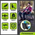 thumbnail image 6 of STRONGBACK Outdoor Chair Director Portable Camping Chair with Lumbar Support - Cupholder &Pocket Included - Heavy-Duty Foldable Chair - Rocker/Blue, 6 of 9