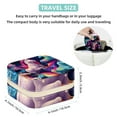 thumbnail image 5 of Rainbow Unicorn Travel Portable Square Necklace Holder with Earring Holder, Display Case - Travel Organizer for Rings, Earrings, Necklaces, Bracelets - Suitable for Girls and Women, 5 of 6