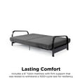 thumbnail image 4 of Mainstays Metal Arm Futon, Black Metal Frame with Mattress, 4 of 8