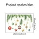 thumbnail image 2 of Pegatinas navideñas para lámpara colgante de estrella para baño | Decoración festiva para pared de baño | Calcomanías navideñas impermeables | Diseño fácil de despegar y pegar | Tamaño: 29 x 20 cm, 2 of 2
