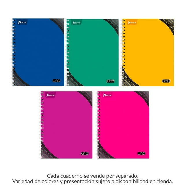 Cuaderno profesional Norma Uno raya 100 hojas varios colores 1 pza