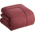 thumbnail image 4 of 500-TC Egyptian Cotton All Season Comforter for Adults Eastern King Size 108" x 118" Inches, 1pc Comforter Box Stitched with 4 Corner Tabs, 300 GSM Comforter, (Burgundy), 4 of 7