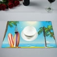thumbnail image 1 of Mantel de mesa de Cocina ABPHQTO Tablas de Surf En La Playa manteles individuales 30x45 cm, 1 of 2
