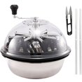 thumbnail image 1 of iPower GLTRIMBOWL19L 19-Inch Leaf Bowl Trimmer Machine Twisted Spin Cut for Plant Bud and Flower with Upgraded Gears Sharp, Silver, 1 of 7