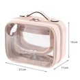 thumbnail image 3 of Paokuoon Makeup Bag Travel Makeup Storage Visible Large Capacity Zipper Closure with Handle Home Supplies Organizer, 3 of 7