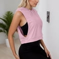 thumbnail image 5 of Sleeveless Hoodie for Women 2026 Trendy Casual Plain Hooded Sweatshirt Womens Pullover Top Spring Summer Outfits, 5 of 7