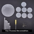 thumbnail image 3 of 7-Tier Round Figure Display Stand Multilevel Acrylic Risers Clear Display Tower Jewelry Display Stands for Rings Earrings Mini Figurines Collectibles Dolls, 3 of 8