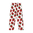 thumbnail image 3 of Vsdgher Hand Drawn Strawberry Print Mens Pajama Pants Sleep & Lounge Pants, PJ Bottoms With elastic waistb and Pockets, 3 of 5