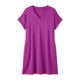 thumbnail image 2 of TaTaai Womens Solid V Neck Casual Dress Short Sleeve Rolled Sleeve Design Soft Stretchy Polyester Fashionable Dress for Daily Dating Party Spring Occasions Gift, 2 of 5