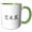 Green/White, variant on 3drose, Emily - My Name in Chinese Characters - Traditional Writing Letters, 11oz Two-tone Yellow Mug