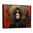 thumbnail image 2 of Designart "Silent Samurai Woman of Grace in Japanese Art I" Japan Art Floater Framed Wall Decor, 2 of 7