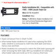 thumbnail image 2 of Radio Installation Kit - Compatible with 1985 - 1989 Lincoln Town Car 1986 1987 1988, 2 of 2