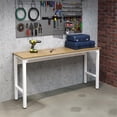 thumbnail image 2 of Fortress 72.4" Natural Wood and Steel Garage Table y, 2 of 11