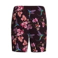 thumbnail image 2 of Lsque Humming Bird And Tropical Mens Sleep Pajama Shorts,Short Pajama Pants, Cotton Ultra-Soft Knit-Medium, 2 of 9
