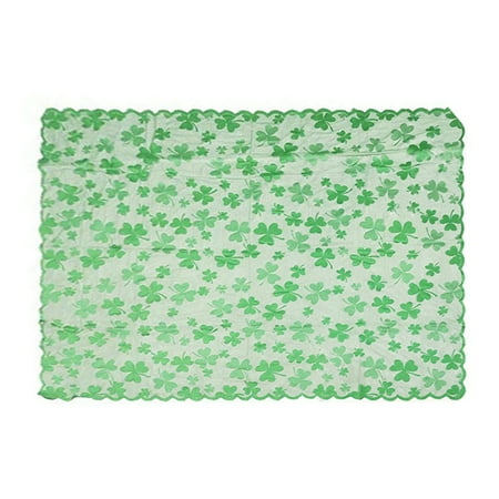 

Baloco Saint Patricks Day Decors Shamrock Irish Clover Table Mats Runner Tablecloth Placemat
