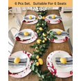 thumbnail image 4 of 13 Inch Round Placemats Set of 4, Red Pink Gnomes Valentines Non Slip Heat Insulation PP Table Mats, Love Heart Tree Roses Plaid Washable Place Mats for Kitchen Dining Party Table Decor, 4 of 7