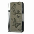 thumbnail image 4 of iPhone 6S Wallet Case, iPhone 6 Case, Dteck Embossed Butterfly Flip PU Leather Stand Card Slots Case Cover with Hand Strap For iPhone 6s / iPhone 6, Gray, 4 of 5